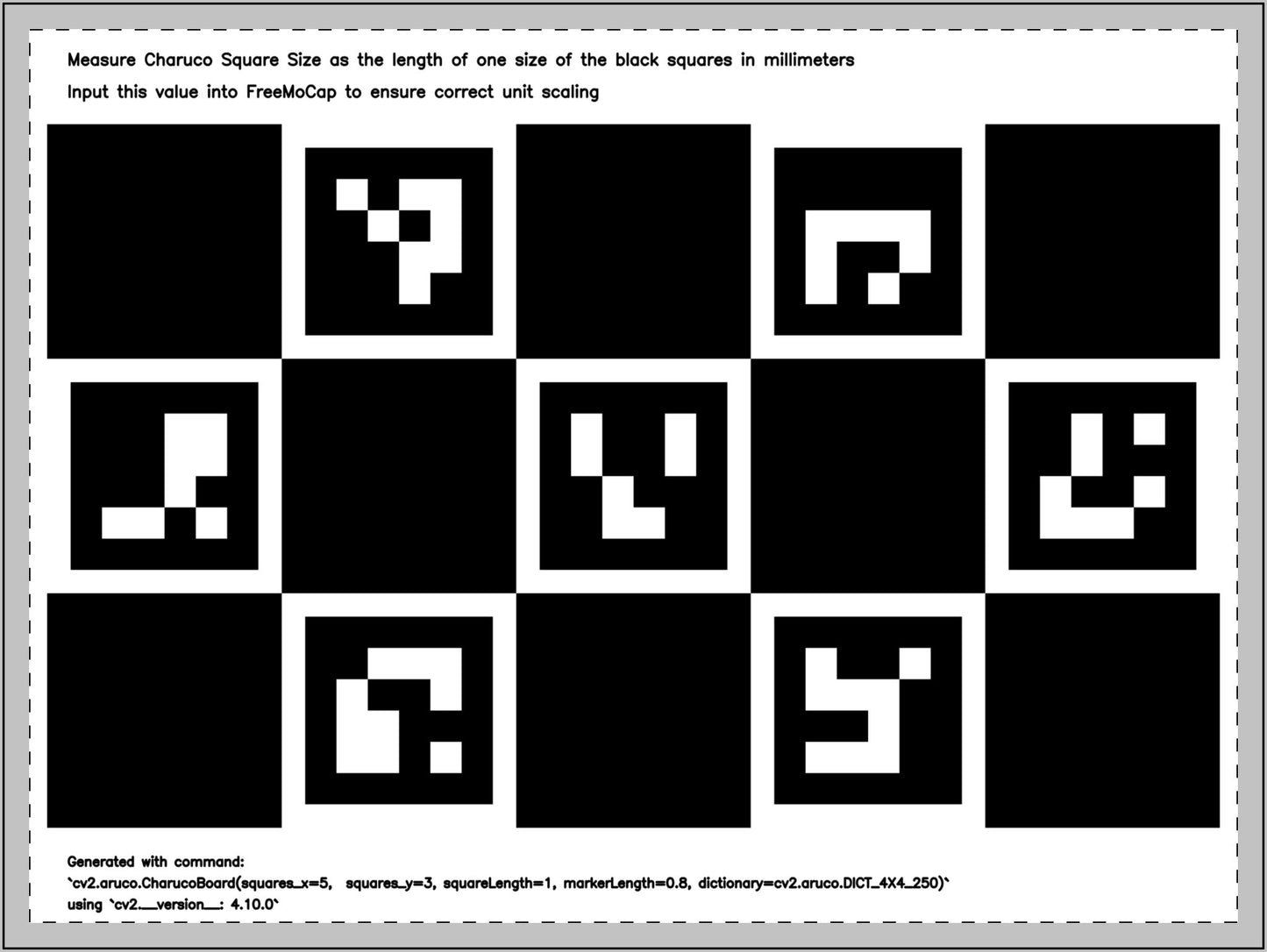 Charuco Board (18"x12")